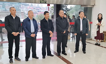 福建省政協(xié)副主席、省工商聯(lián)主席王光遠(yuǎn)一行視察虹潤公司
